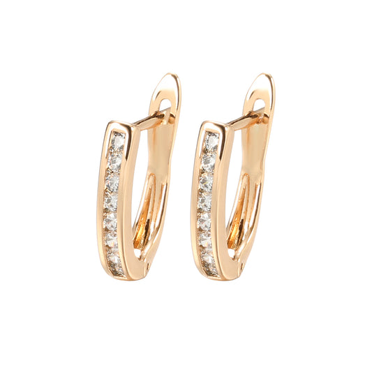 Gemstone Hoop Earrings