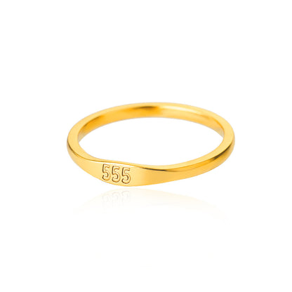 Lucky Number Gold Ring