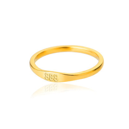 Lucky Number Gold Ring