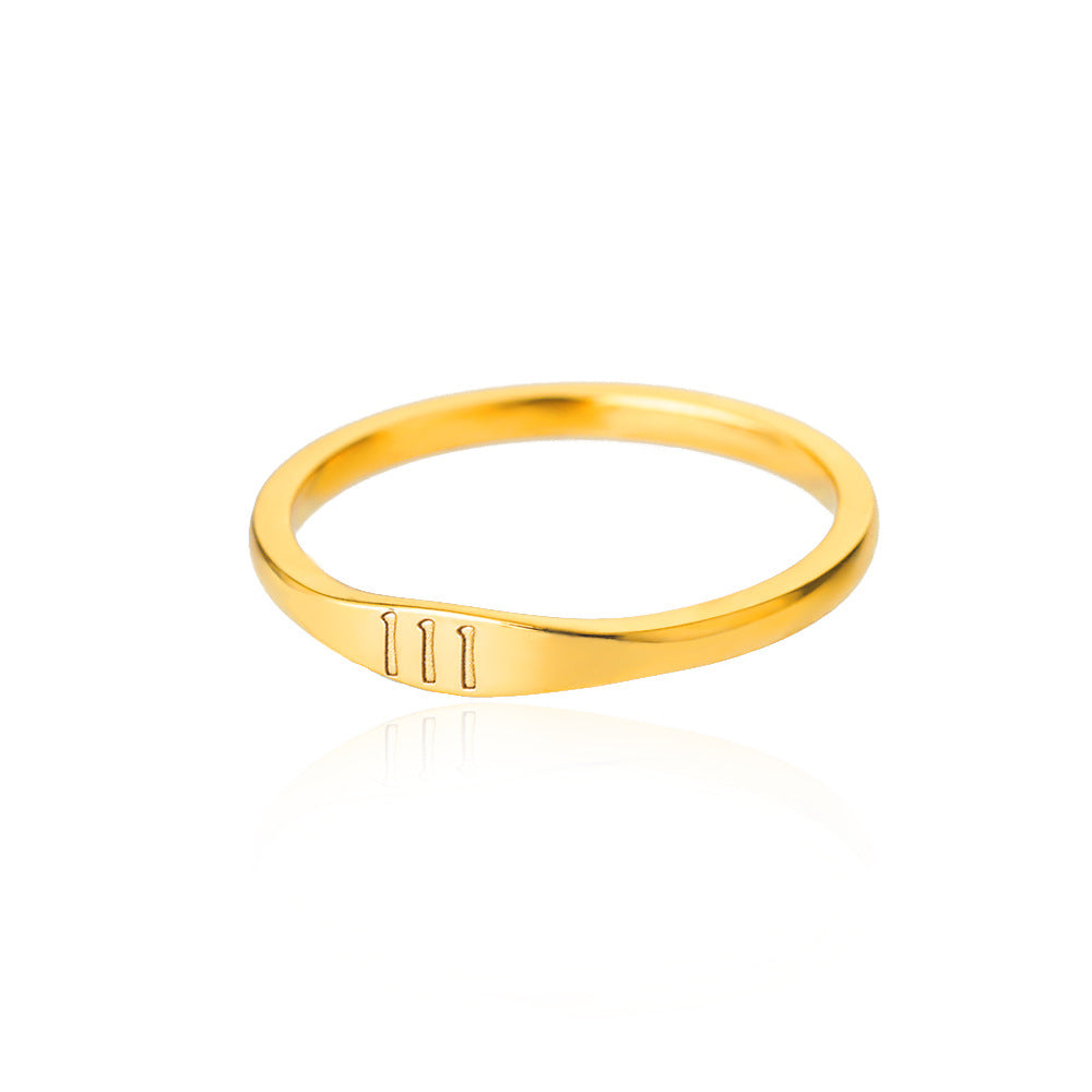 Lucky Number Gold Ring