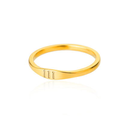 Lucky Number Gold Ring