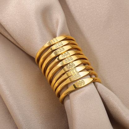 Lucky Number Gold Ring
