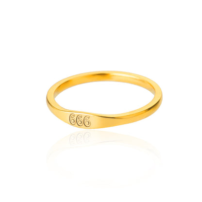 Lucky Number Gold Ring
