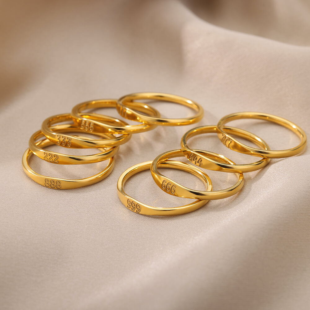 Lucky Number Gold Ring