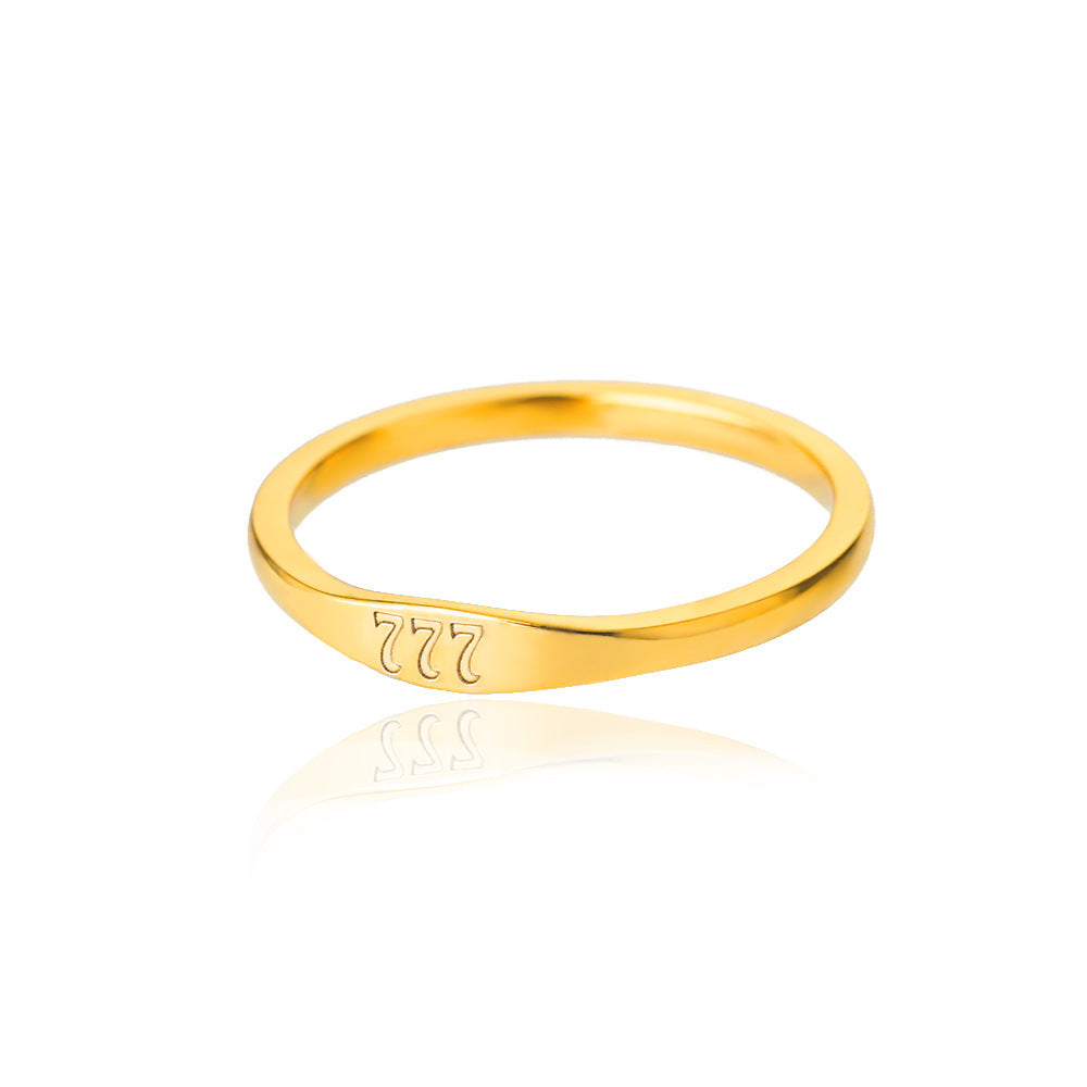 Lucky Number Gold Ring