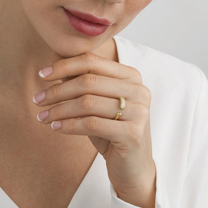 Crystal Studded Gap Ring