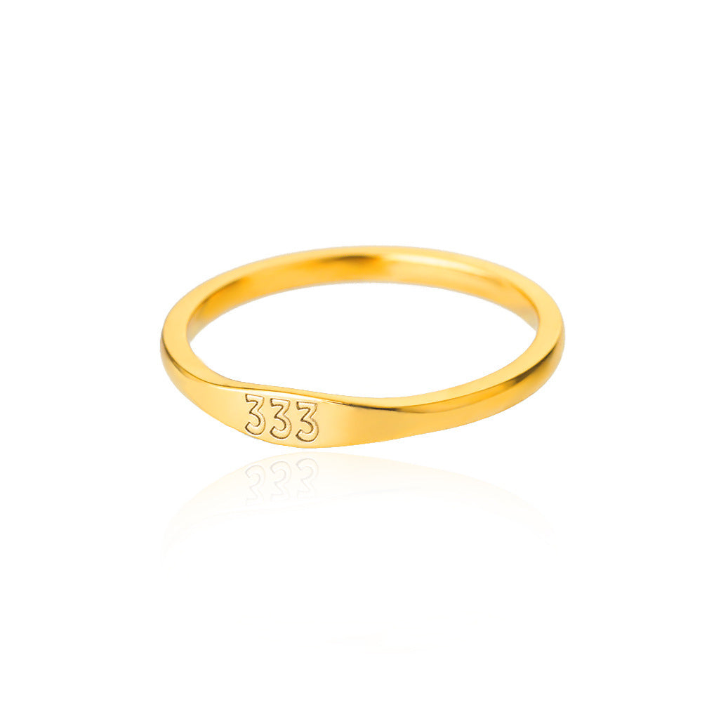 Lucky Number Gold Ring