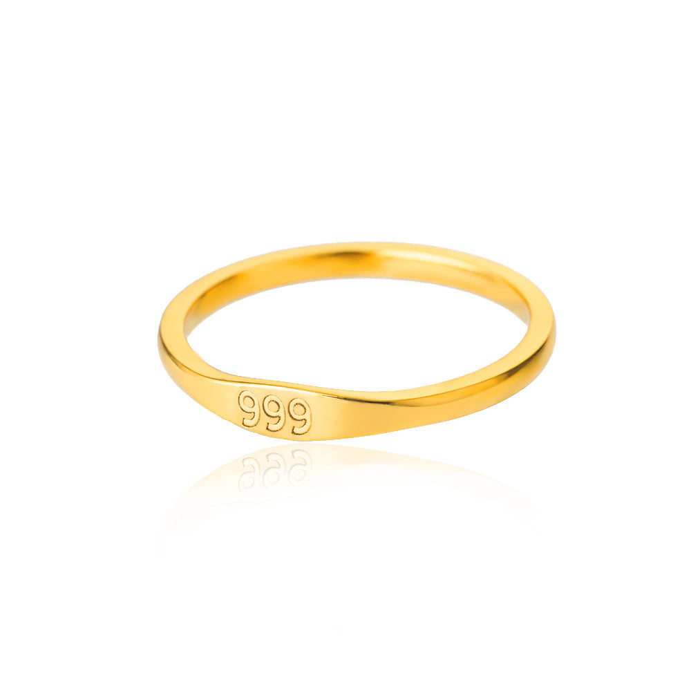 Lucky Number Gold Ring