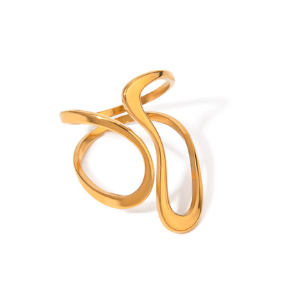 Flowy Gold Ring
