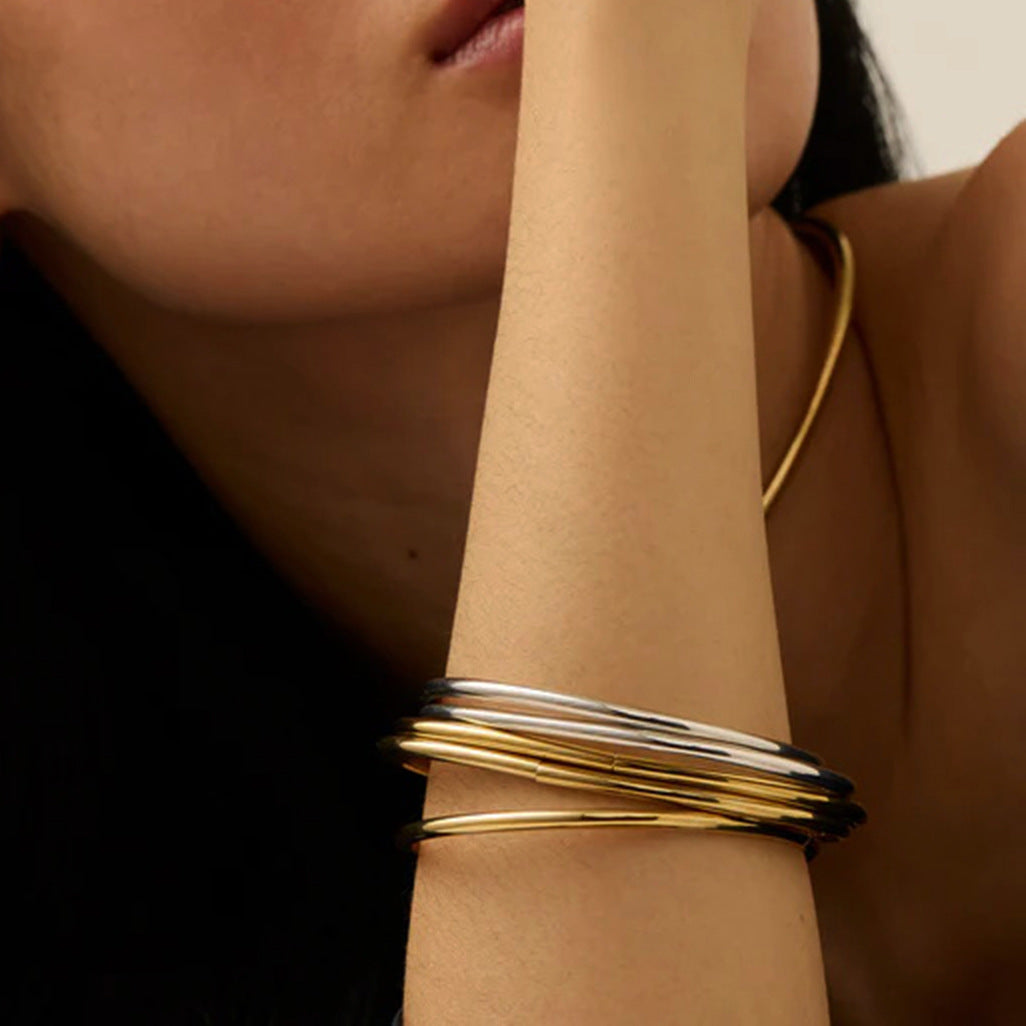 Gold Bangle Set