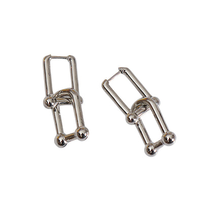 Horseshoe Link Earrings
