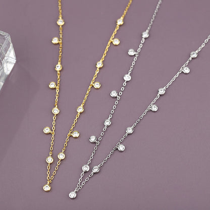 Interstellar Crystal Studs Necklace