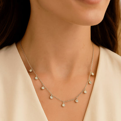 Interstellar Crystal Studs Necklace