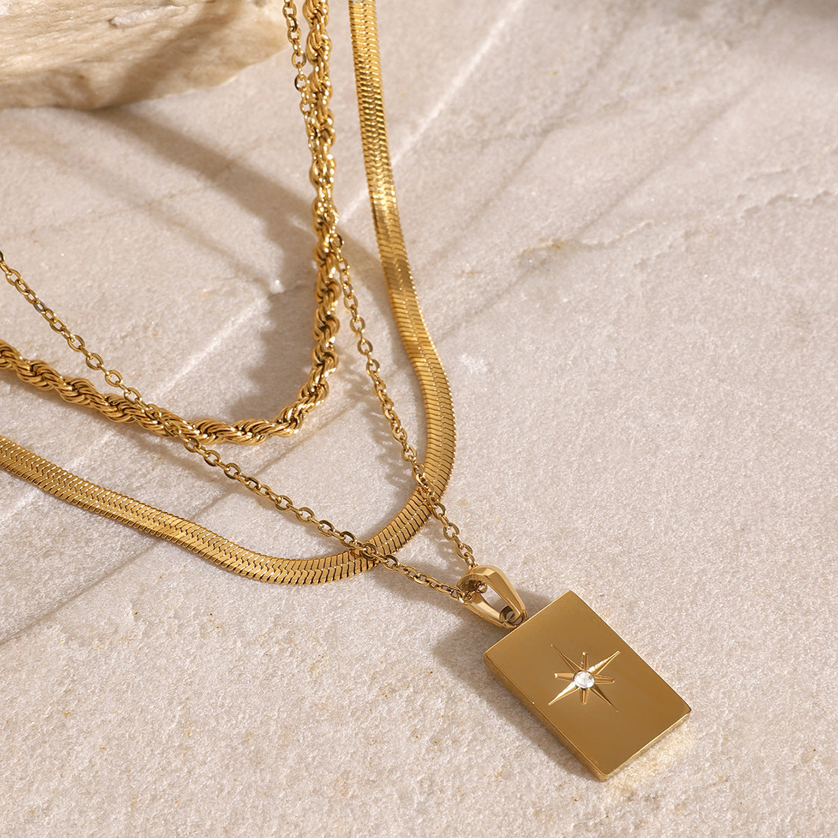 Layered Gold Chain Necklace