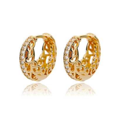 Mandala Chunky Hoop Earrings