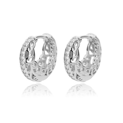 Mandala Chunky Hoop Earrings