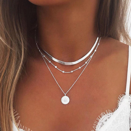 Multi Strand Stacked Necklace