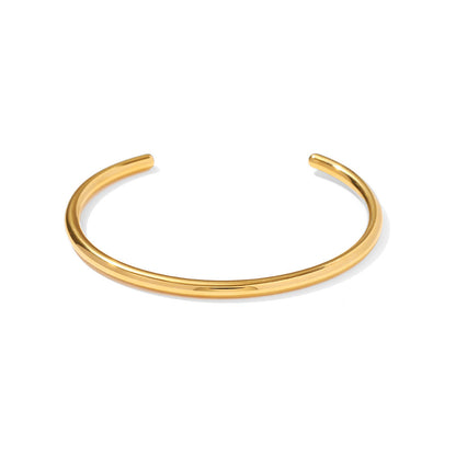 Open Gold Bangle Bracelet