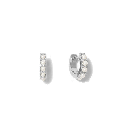 Pearl Huggie Earrings