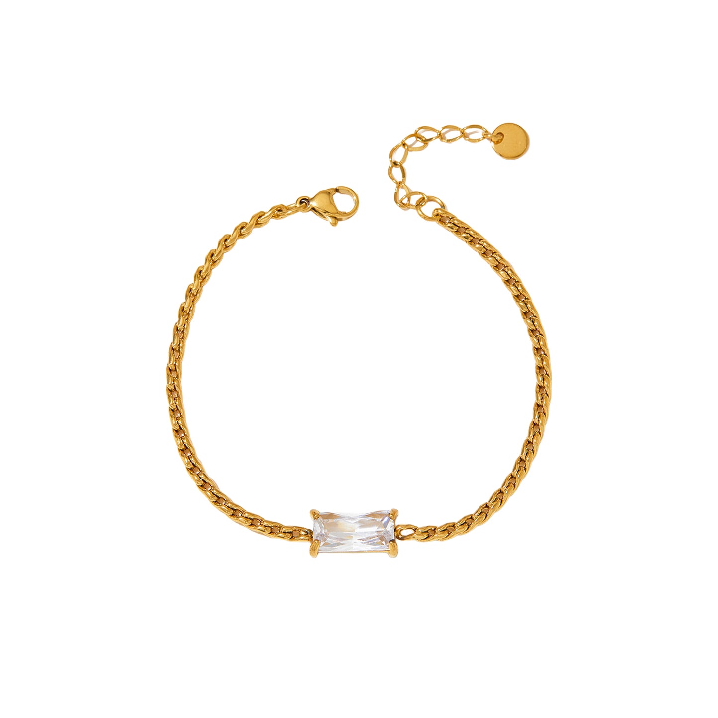 Single Crystal Chain Bracelet