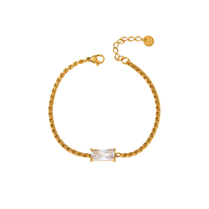 Single Crystal Chain Bracelet