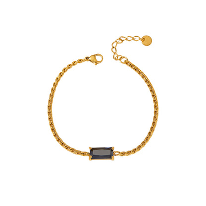 Single Crystal Chain Bracelet