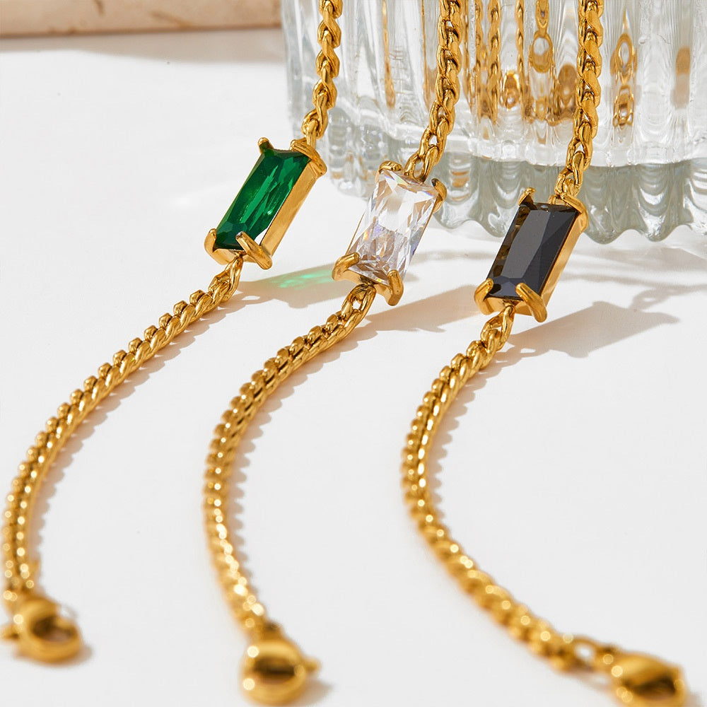 Single Crystal Chain Bracelet